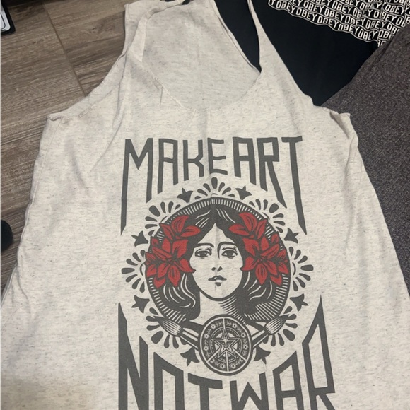 Obey Women's Graphic Tank Tops - Black, Gray, White BUNDLE - Picture 2 of 5